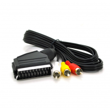 Кабель Merlion SCART (тато) -3RCA (тато), 1,2m