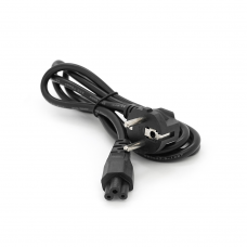 Кабель питания Schuko PC-186 CEE7 / 7-IEC C5, 1.5M, 0.75mm, для ноутбука, OEM
