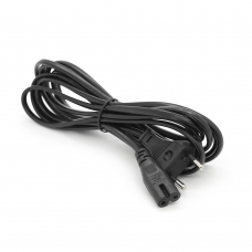 Кабель питания 3.0m, 0.75mm, PC-184 / 2 CEE7 / 16-C7 2 pin (для бытовой техники), Black, OEM