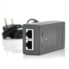 POE инжектор 12V 1A (12Вт) с портами Ethernet 10 / 100Мбит / с + кабель питания