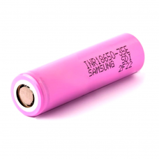 Аккумулятор 18650 Li-Ion Samsung INR18650-35E-CDI, 3350mAh, 8A, 4.2 / 3.6 / 2.5V, PINK, 2 шт в упаковке, цена за 1 шт