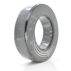Кабель коаксиальный с питанием RITAR B100-RG690CCA+2x0.5mm CU, 1,02 мм.CCA, 64x0.12m CCA, 75 Ом, FPE, оболочка 6,91мм черны PVC, бухта 100м