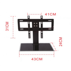 Кронштейн для TV PiPo PP-DZC2632, 32"-40"-55", до 60кг, без нахилу, Black, Box