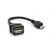 Кабель USB 2.0 AF / Micro-B OTG, 0.1m