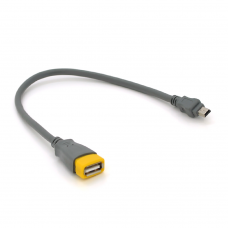Кабель USB 2.0 AF / Mini-B OTG, 0.3m, серый