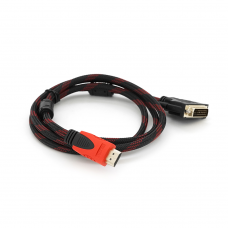 Кабель HDMI (тато) -DVI (тато) 1,5 метра 2 фериту обплетення круглий Пакет