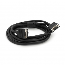 Кабель Merlion VGA 3m, male to male (тато-тато), 1 фериту, чорний, Пакет