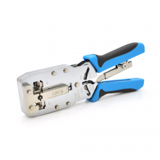 Инструмент Ritar HT-2810R с храповиком для обжимки RJ-45 (8P8C Cat-6) и RJ-12 / 11 (6P6C), 4P / 6P / 8P