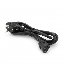 Кабель питания Schuko PC-186 CEE7 / 7-C13, 1.8M, 0.75mm, OEM (евровилка)
