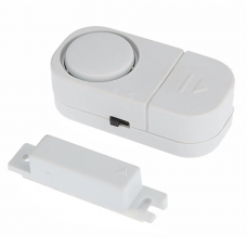 Датчик магнитоконтакный с сиреной RL-9805, White, питание 3 × 1.5V LR44