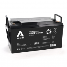 Акумулятор AZBIST Super AGM ASAGM-12650M6, Black Case, 12V 65.0Ah (348 х 168 х 178)