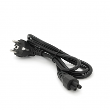 Кабель питания Schuko PC-186 CEE7 / 7-IEC C5, 1.2M, 0.75mm, для ноутбука, OEM