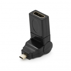 Переходник microHDMI(папа)-HDMI(мама) 360°