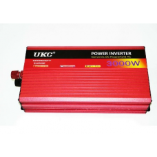 Инвертор напряжения UKC 3000ВА(1500Вт), 12 / 220V approximated, 2 универсальные розетки