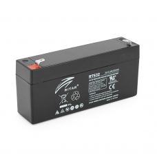 Аккумуляторная батарея AGM RITAR RT632, Gray / Black Case, 6V 3.2Ah ( 134х35х60 (66) ),0.65 kg