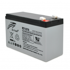 Аккумуляторная батарея AGM RITAR RT1270, Gray Case, 12V 7.0Ah ( 151 х 65 х 94 (100) ), 1.94 kg