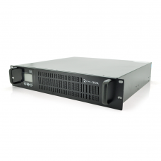 ДБЖ з правильною синусоїдою ONLINE Ritar RT-1KS-LCD, RACK 1000VA (900Вт), 24В, Вбудована батарея 12V 7,5Ah х 2шт (482*440*87)