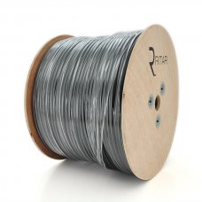 Кабель коаксиальный с питанием RITAR B305-RG690CCA+2x0.5mm CU, 1,02 мм.CCA, 64x0.12m CCA, 75 Ом, FPE, оболочка 6,91мм черны PVC, катушка 305м