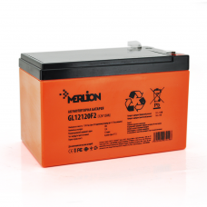 Аккумуляторная батарея MERLION GL12120F2 12 V 12 Ah ( 150 x 98 x 95 (100) ), 3.3 kg Orange
