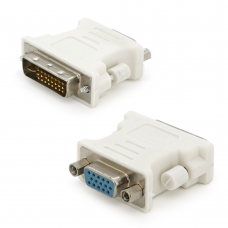 Переходник VGA(мама) / DVI-I 24+5 (папа) Grey