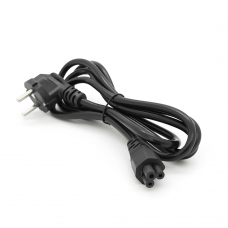 Кабель питания Schuko PC-186 CEE7 / 7-IEC C5, 1.8M, 0.75mm, для ноутбука, OEM