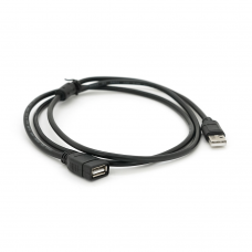 Удлинитель USB 2.0 AM / AF, 1.5m, 1 феррит, черный Пакет