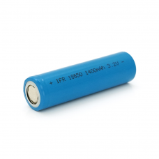 Литей-железо-фосфатный аккумулятор LiFePO4 IFR18650 1400mah, 3.2v, Blue