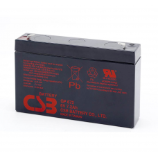 Аккумуляторная батарея CSB GP672, 6V 7.2Ah (151х34х100мм),1.22kg