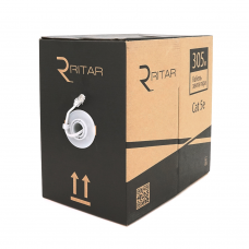 Кабель КВП UTP (2*2*0.5) 2p 24 AWG, Ritar, (CCA), для внутр. работ, 305м, White, Corton BOX (300x580x230)