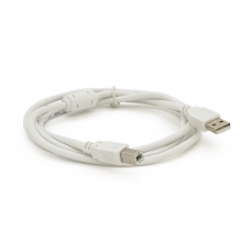 Кабель USB 2.0 AM / BM, 0.8m, 1 феррит, белый