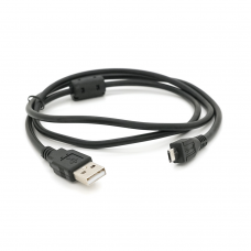 Кабель USB 2.0 (AM / Miсro 5 pin) 1,0м, 1 ферит, черный, ОЕМ