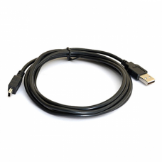 Кабель USB 2.0 (AM / Mini 5 pin) 1,5м, черный