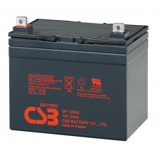 Аккумуляторная батарея CSB GP12340, 12V 34Ah (195х130х155мм), 10.2 kg
