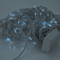 Гирлянда 480LED (Водопад ) Blue, 8 режимов, 3*2метра, белая изоляция, BOX