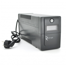 ИБП Ritar RTP800 (480W) Proxima-D, LCD, AVR, 3st, 2xSCHUKO socket, 1x12V9Ah, plastik Case ( 370*145* 225 ) 5,9 кг