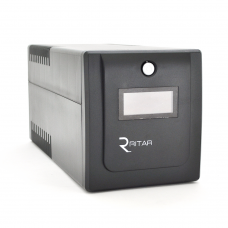 ИБП Ritar RTP1500 (900W) Proxima-D, LCD, AVR, 3st, 4xSCHUKO socket, 2x12V9Ah, plastik Case ( 460 x 225 X 245 ) 11,9 кг