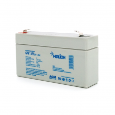 Акумуляторна батарея MERLION AGM GP613F1 6 V 1,3Ah ( 95 x 25 x 50 (55) )