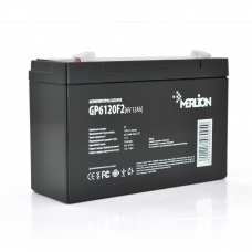 Аккумуляторная батарея MERLION AGM GP6120F2 6 V 12Ah ( 150 x 50 x 95 (100) ), 1.87 kg