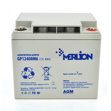 Аккумуляторная батарея MERLION AGM GP12400M6 12 V 40 Ah ( 196 x 165 x 175 ), 11.9 kg