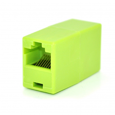 Соединитель RJ45 8P8C мама / мама RJ45 для соединения кабеля, зеленый