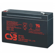 Аккумуляторная батарея CSB GP6120, 6V 12Ah (150 x 50 x 95 (100), 1.89 kg