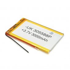 Літій-полімерний акумулятор 3*55*88mm (Li-ion 3.7В 3000мА·ч)