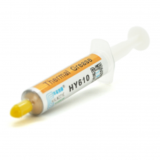 Паста термопровідна HY-610 5g, шприц, Gold,> 3,05W / m-K, <0.073 ° C-in² / W, -30 ° ≈280 °, В'язкість -1K cPs, OEM