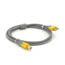 Кабель USB 2.0 V-Link AM / BM, 1.5m, 1 феррит, Grey / Yellow