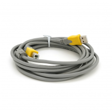 Кабель USB 2.0 V-Link AM / BM, 3.0m, 1 феррит, Grey / Yellow