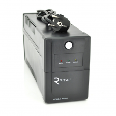 ИБП Ritar RTP600L-U (360W) Proxima-L, LED, AVR, 2st, USB, 2xSCHUKO socket, 1x12V7Ah, plastik Case ( 340 x 140 X 205 ) 4,6 кг