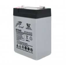 Аккумуляторная батарея AGM RITAR RT640, Black Case, 6V 4Ah ( 70х47х99 (107) ), 0.62 kg