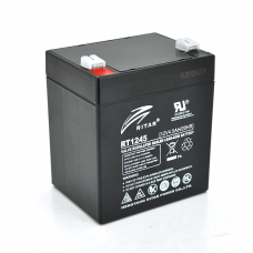 Аккумуляторная батарея AGM RITAR RT1245B, Black Case, 12V 4.5Ah ( 90 х 70 х 101 (107) ), 1.4 kg