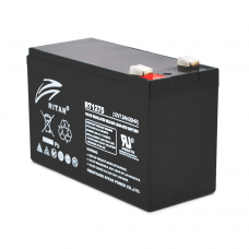 Аккумуляторная батарея AGM RITAR RT1275B, Black Case, 12V 7.5Ah ( 151 х 65 х 94 (100) ), 2.13 kg