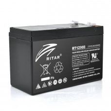 Аккумуляторная батарея AGM RITAR RT1290B, Black Case, 12V 9.0Ah ( 151 х 65 х 94 (100) ) 2.30 kg